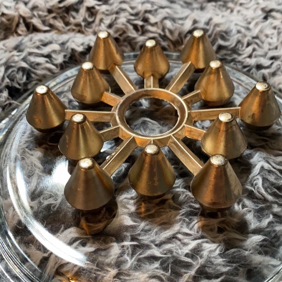 Mid century star burst hot pan or coffee mug trivet - Picture 2 of 5